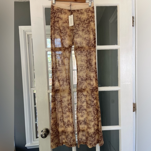 Commission flared mesh trousers - Picture 7 of 9